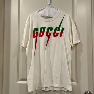 T-shirt with Gucci Blade print